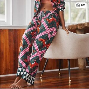 Anthropologie Corinne Lent Tigress flannel pajama pants | size S
